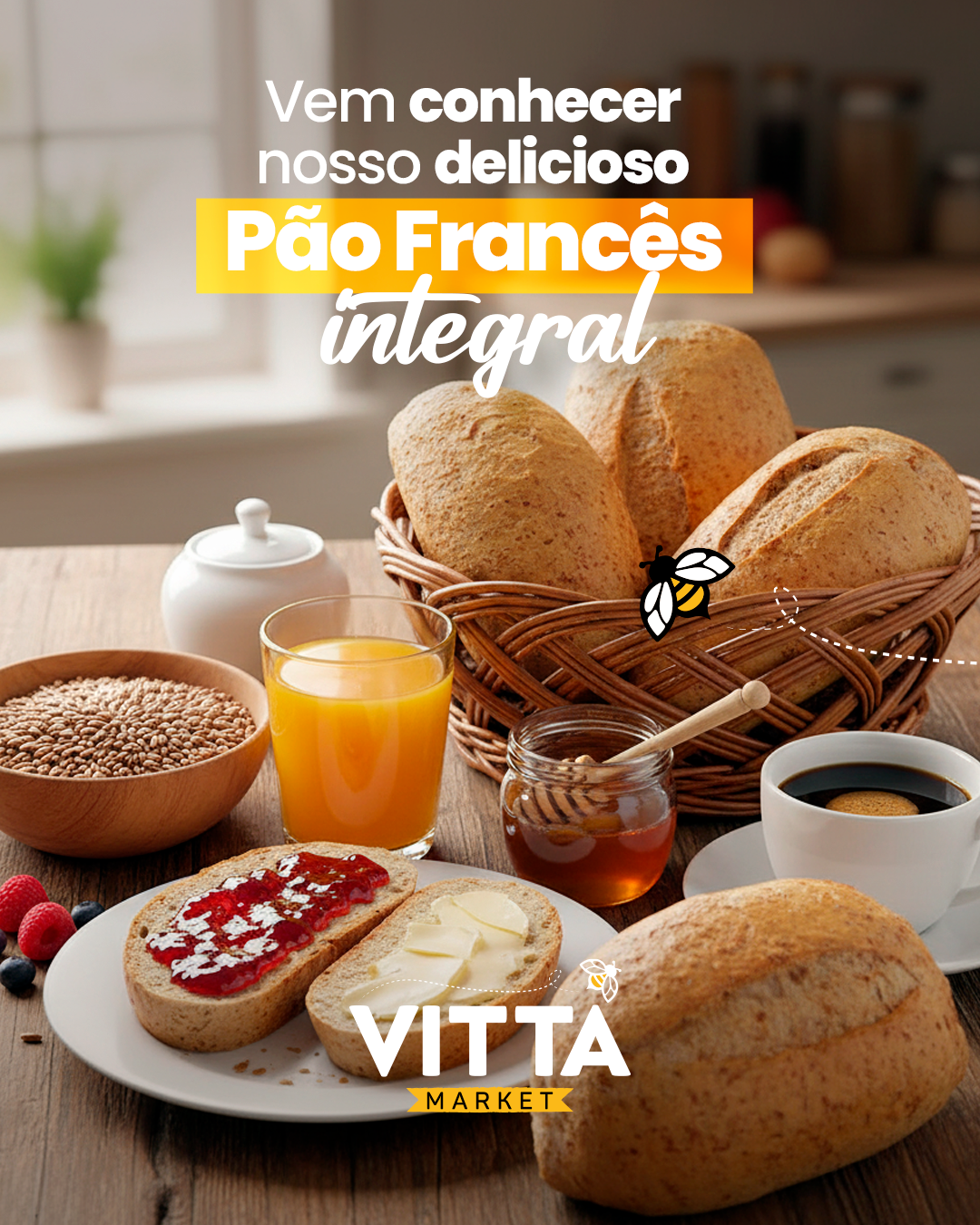 Pão frances - Integral